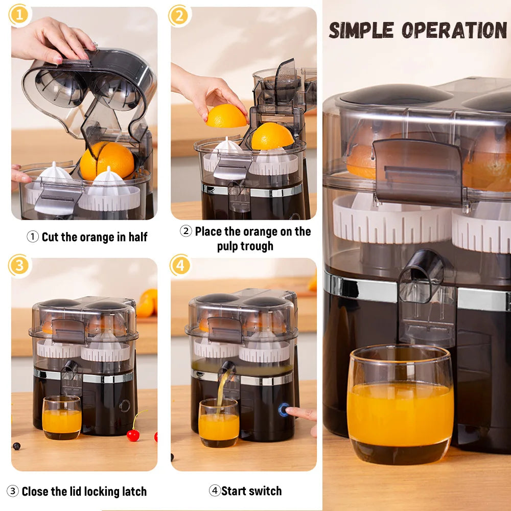 200W Brushless Double Cup Multifunction Fruit Mixers Juicers Electric Juicer Blender Fruit Juicer Cup Food Milkshake Juice Maker