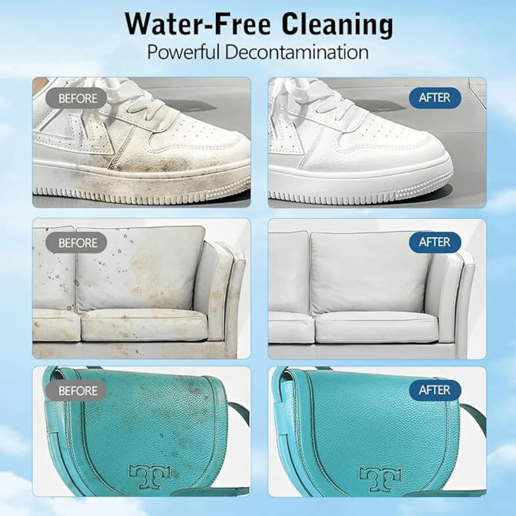 1 Bottle Multi-Functional White Shoe Cleaner, Whitening, Stain & Yellowing Removal, Waterless Cleaning, Suitable For Leather