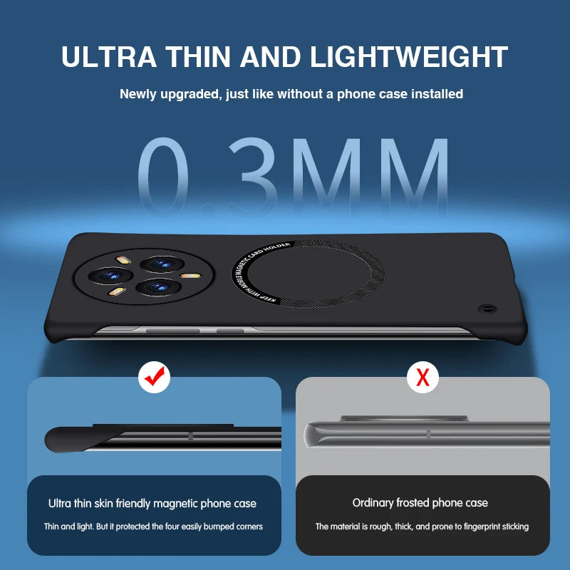 Candy Armor Hard Phone Case for OPPO Realme 14 Pro+ Pro Plus 5G Magnetic Wireless Charging Shock Proof Thin Frameless Back Cover