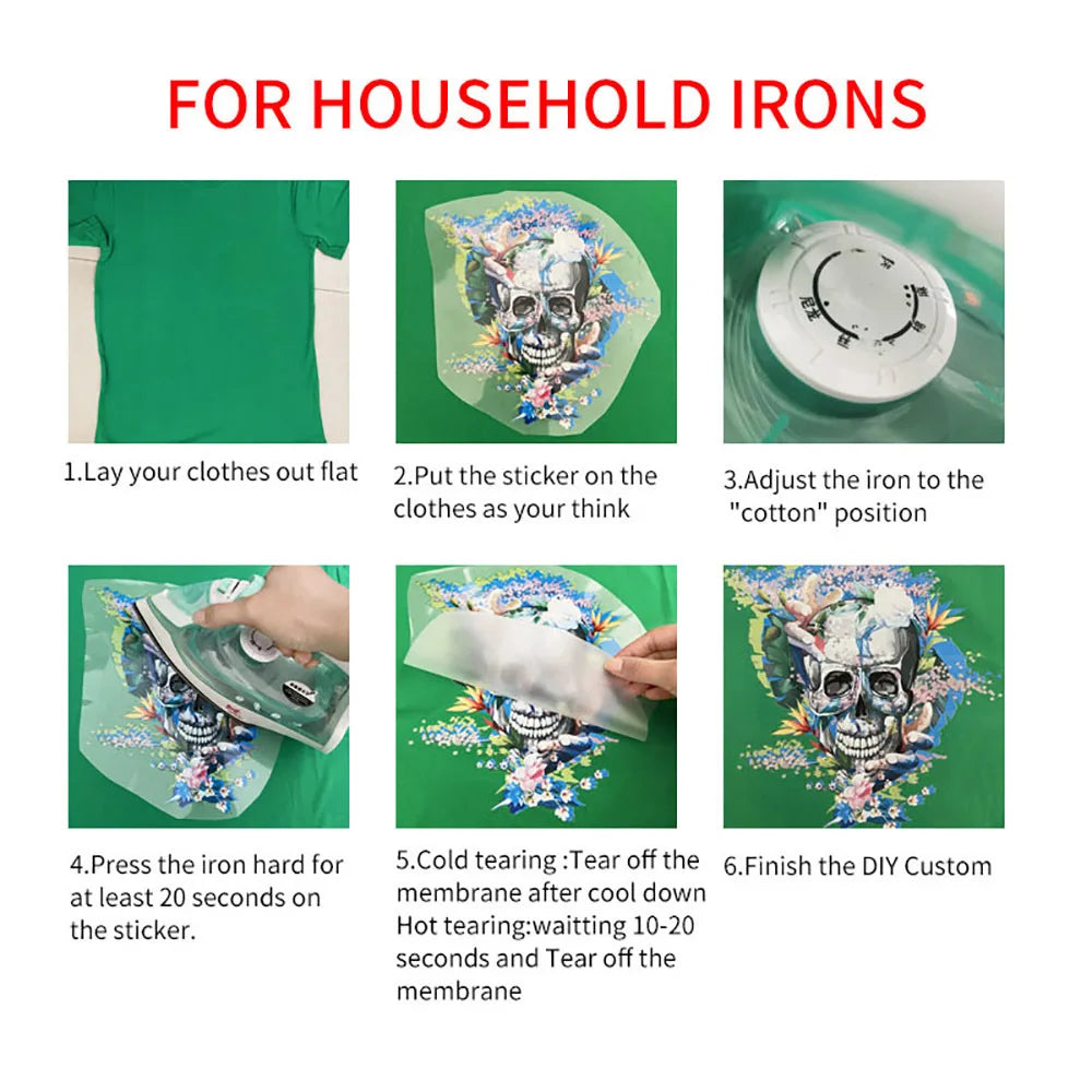 Yellow Guitar Music Girl Heat Transfer Patches For Clothing DIY A-Level Washable T-shirts Iron-on Thermal Stickers