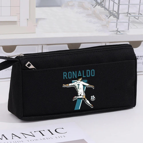 CR7 Pencil Cases Cartoon Football Star Ronaldos Large Pen Bags Fashion Boys Girls Pencil Bag School Stationery Supplies Gift New