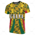 3D Ghana Nationa IndependenceDay Printed T Shirt The Republic-of Ghana Emblem Flag Graphic Tee-shirts For Men Mens Clothing Tops