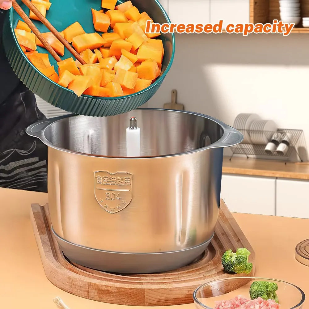 5L Electric Meat Grinders 304 Stainless Steel Food Crusher Vegetable Slicer Chopper Mincer Baby Food Processor for Dog Food