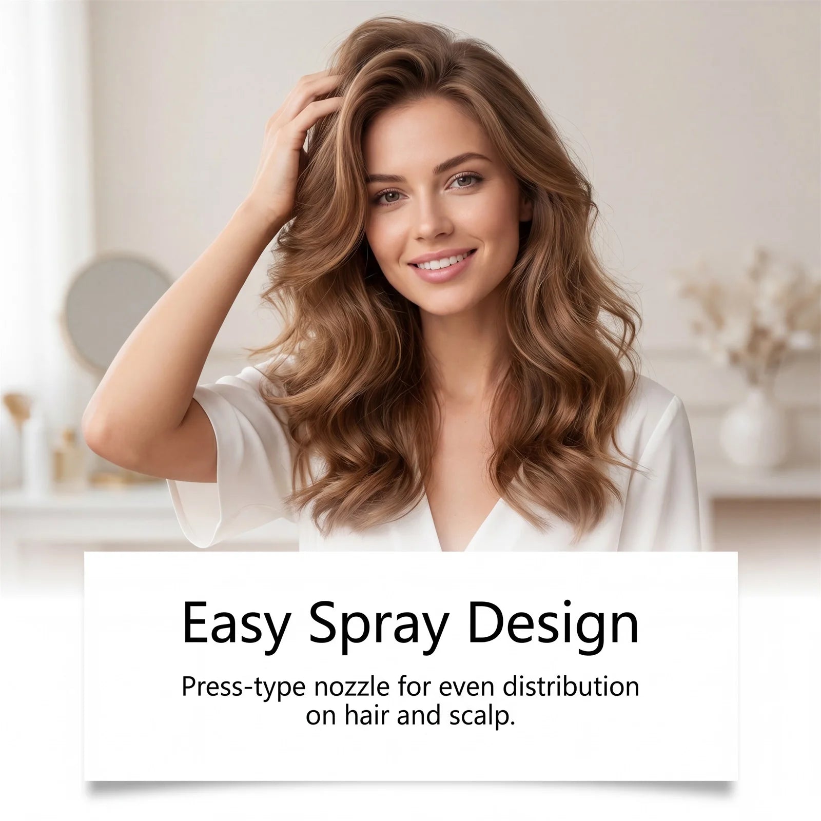 Rice Water Hair Volumizing Spray Rosemary Extract Fuller Look Mist Plant Based Non Greasy Fine Thin Hair Care