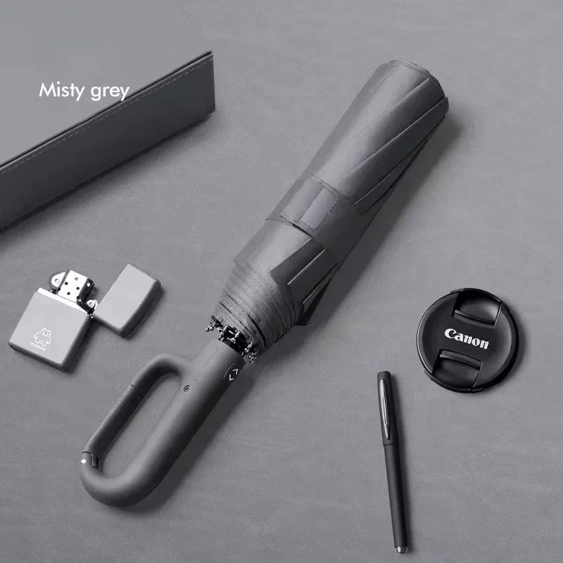 2025 New Automatic Umbrella, Enlarged Umbrella Surface Diameter 125CM Windproof And Rainproofs Carabiners Design Easy To Places.
