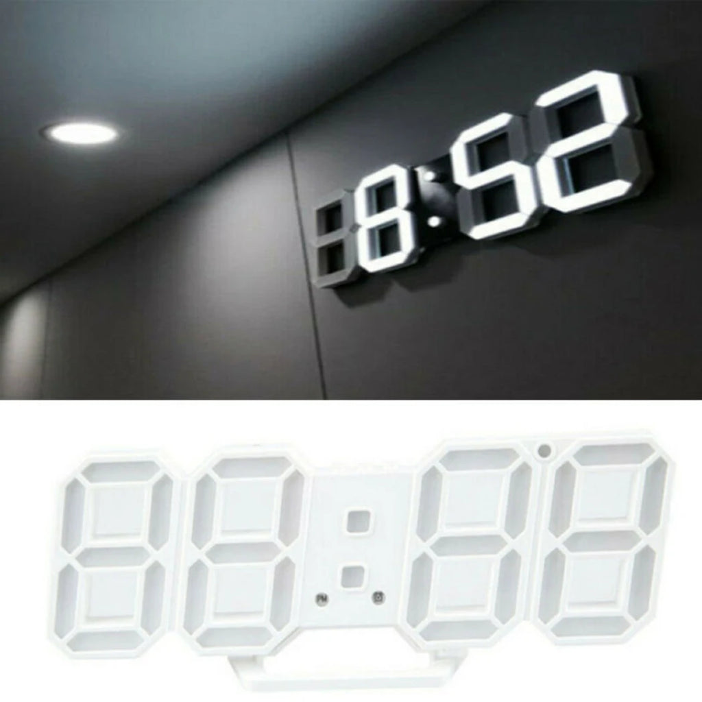Home Wall Clocks 3D Modern Digital LED Wall Clock 24/12 Hour Display Timer Alarm Home USB  Alarm Clocks Decoration For Bedroom