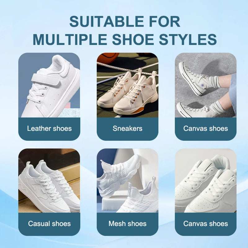 100ml White Shoe Cleaner Shoes Whitening Cleaner Sneaker Household Cleaner Strong Decontamination Foam Type Dry Cleaning Agent