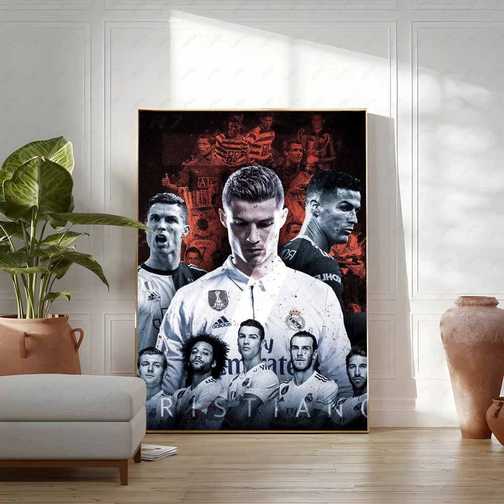 C-Cristiano R-Ronaldo CR7 Classic Vintage Poster Wall Art Painting Study Nordic Home Decor