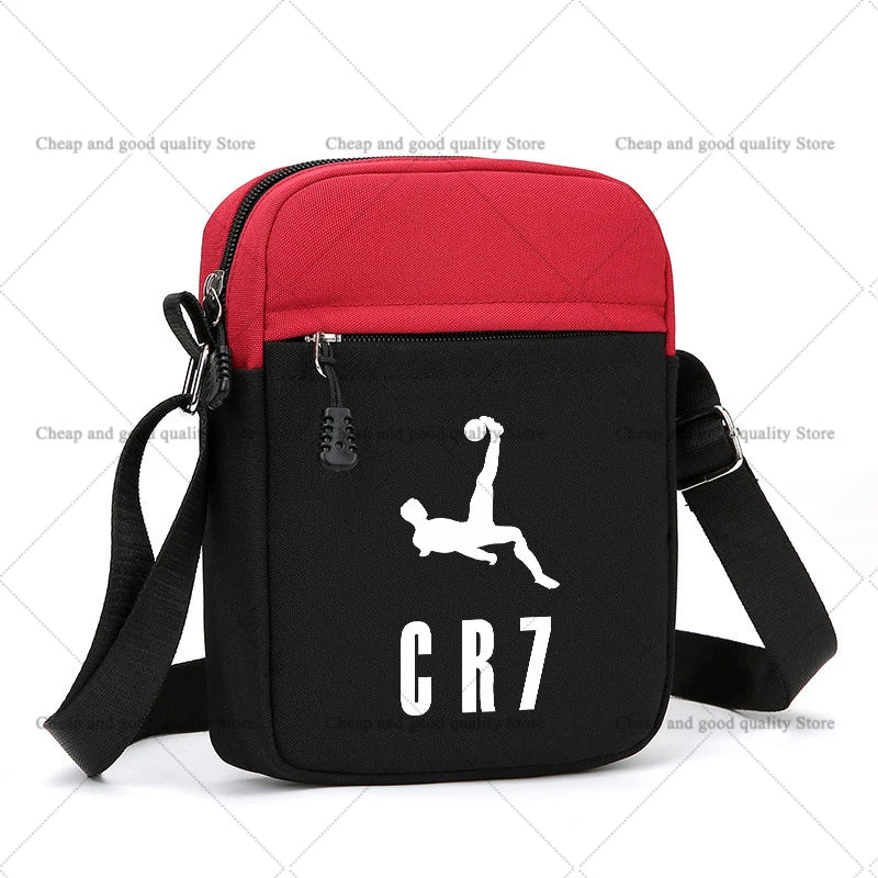 Football Star Ronaldos Shoulder Bag for Women Men Anime Crossbody Bag Boy Girl Canvas Messager Women Men Travel Sport Gift