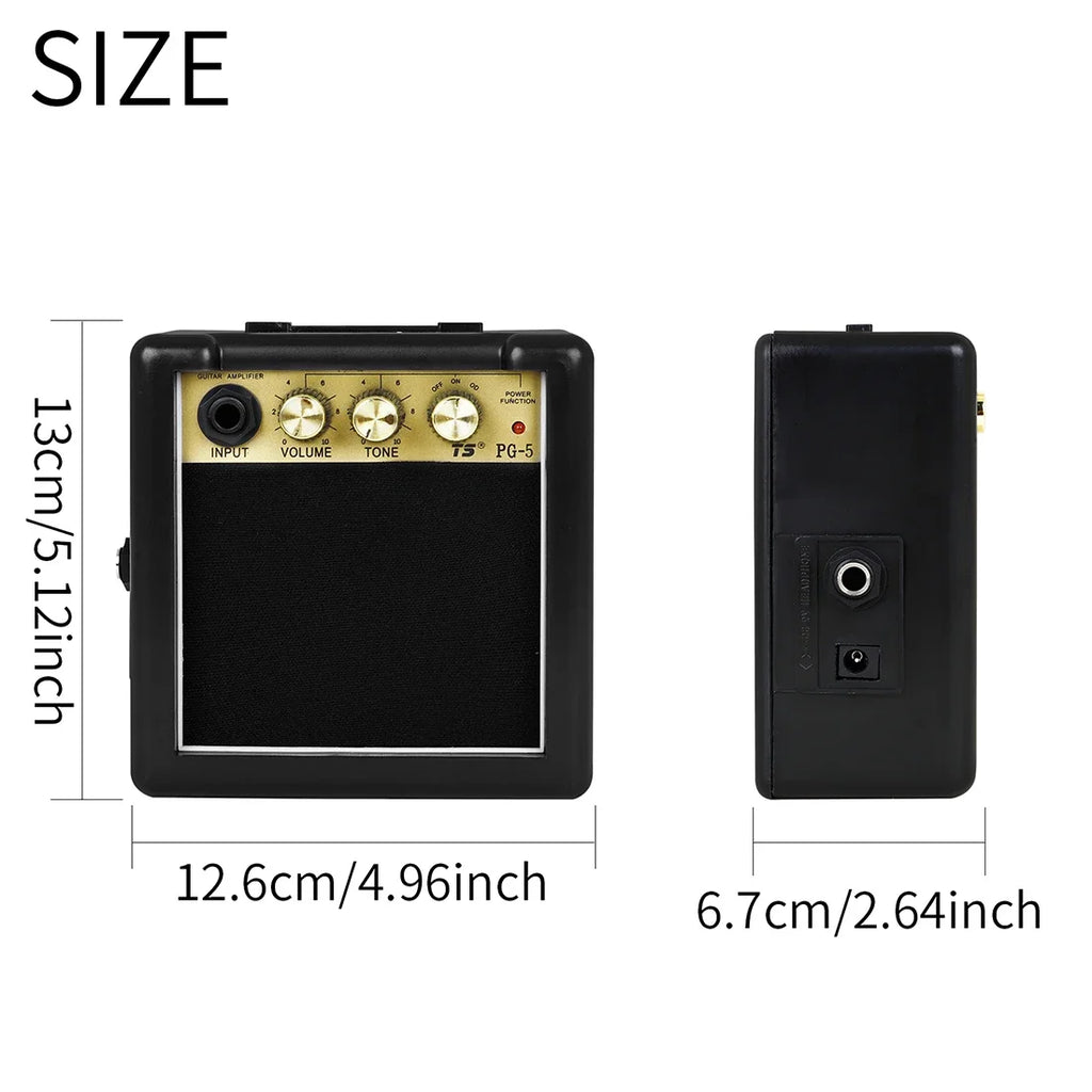 Audio Mini Portable White Box Black Audio Loud Musical Instrument Sound Electroacoustic Instrument Universal Audio Guitar Parts
