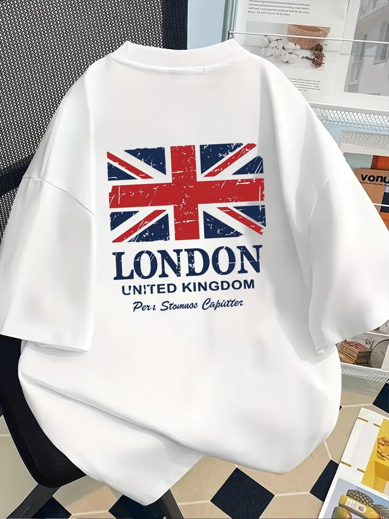 British Flag London United Kingdom Graphic T Shirt Men Women Summer Short Sleeve Casual Vintage UK Souvenir Streetwear Tops