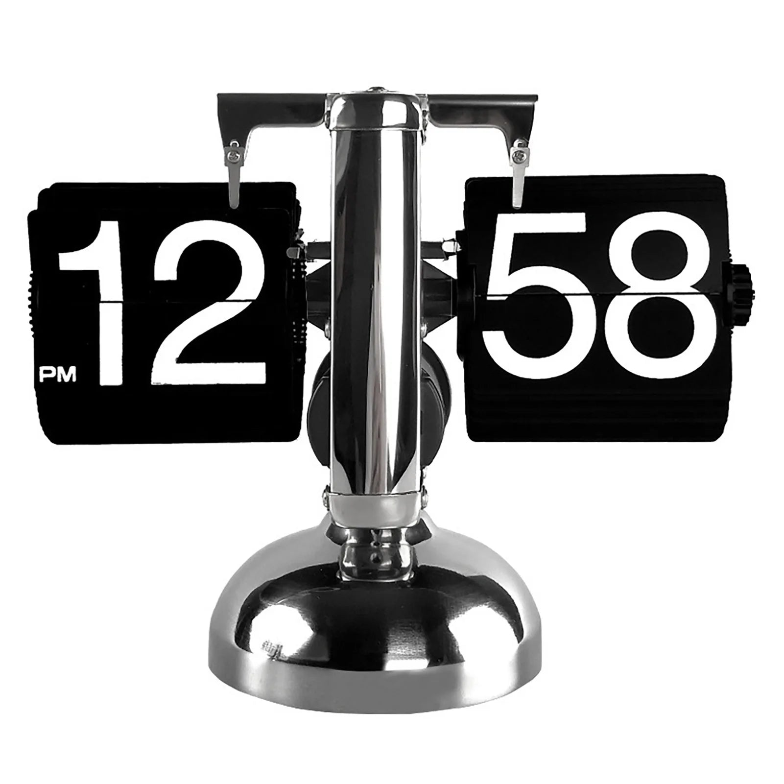 Clock Digital  Down Clock Retro Minimalist Single Foot Mechanical Auto  Clock Desk Clock for Home Livingroom