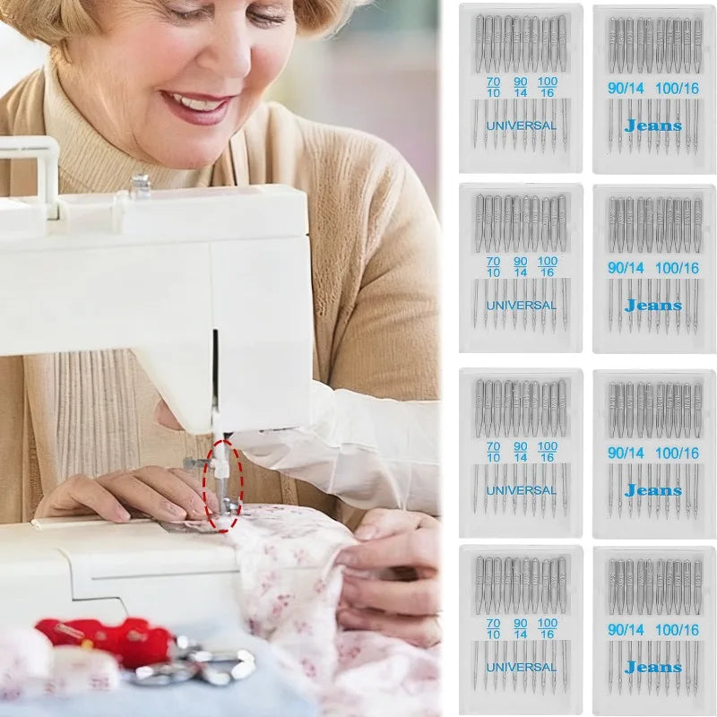 Universal Sewing Machine Needles High Carbon Steel Heavy Duty Sewing Machine Needle For Fabrics Pants Household DIY Sewing Tools