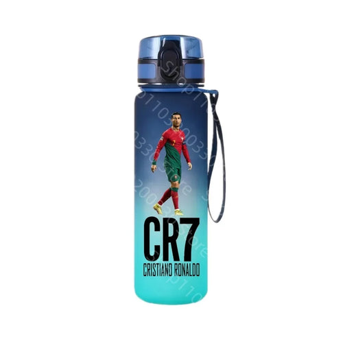 Football Star Cristiano Ronaldo Water Cup Ronaldo Messi Large Capacity Sports Flip Cover Drinking Bottle Fans Support Items
