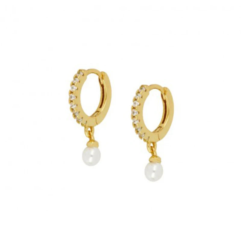 925 Sterling Silver Women's Earrings Korean Pearl Pendant Earrings For Lovers' Anniversary Wedding Gift Fine Earring Brincos