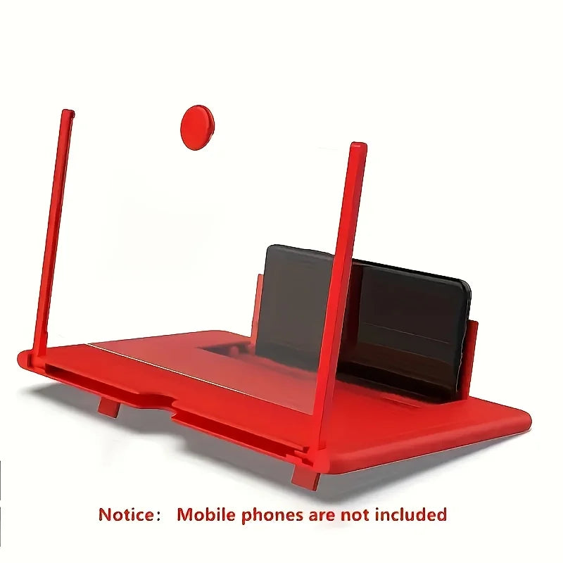 12 Inch Multi Functional HD Mobile Phone Screen Video Magnifier Screen Amplifier for Phone Holder Enlarged Screen Phone Stand