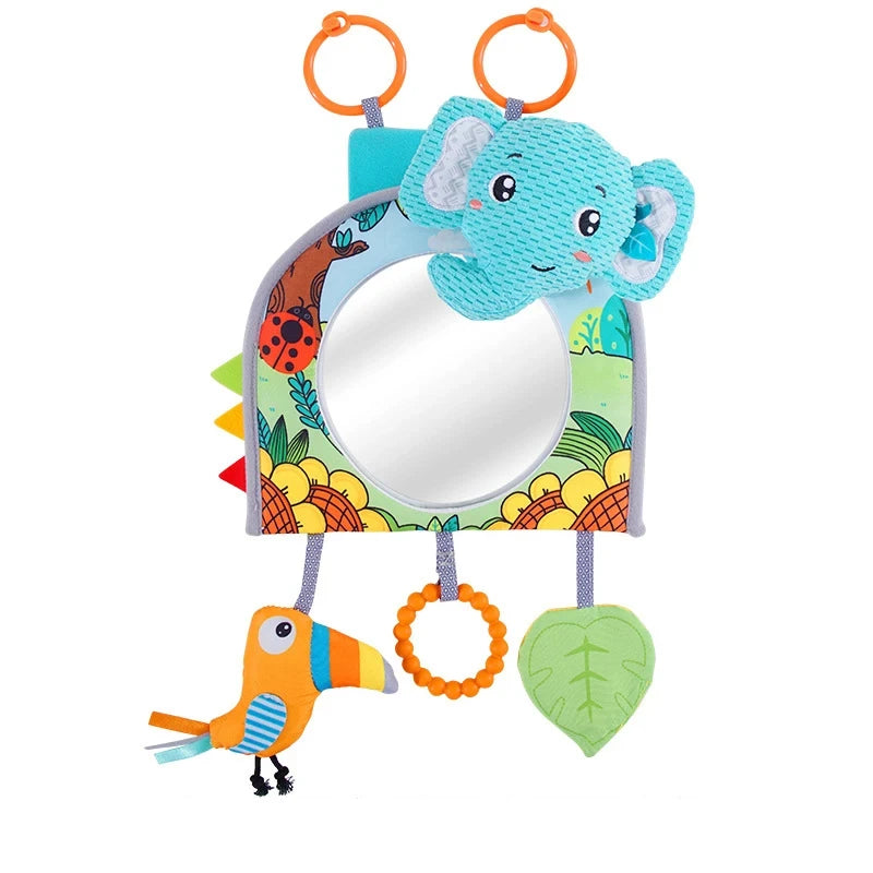 Baby Car Seat Mirror Infant Car Back Seat Rear View Mirror Kids Monitor Adjustable Education Sensory Toys for Children Travel