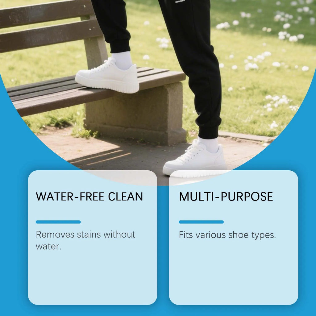 White Shoe Cleaner Cream Sneaker Stain Remover Waterless Cleaning Paste Whitening Repair Polish Leather Canvas Shoe Care 100g