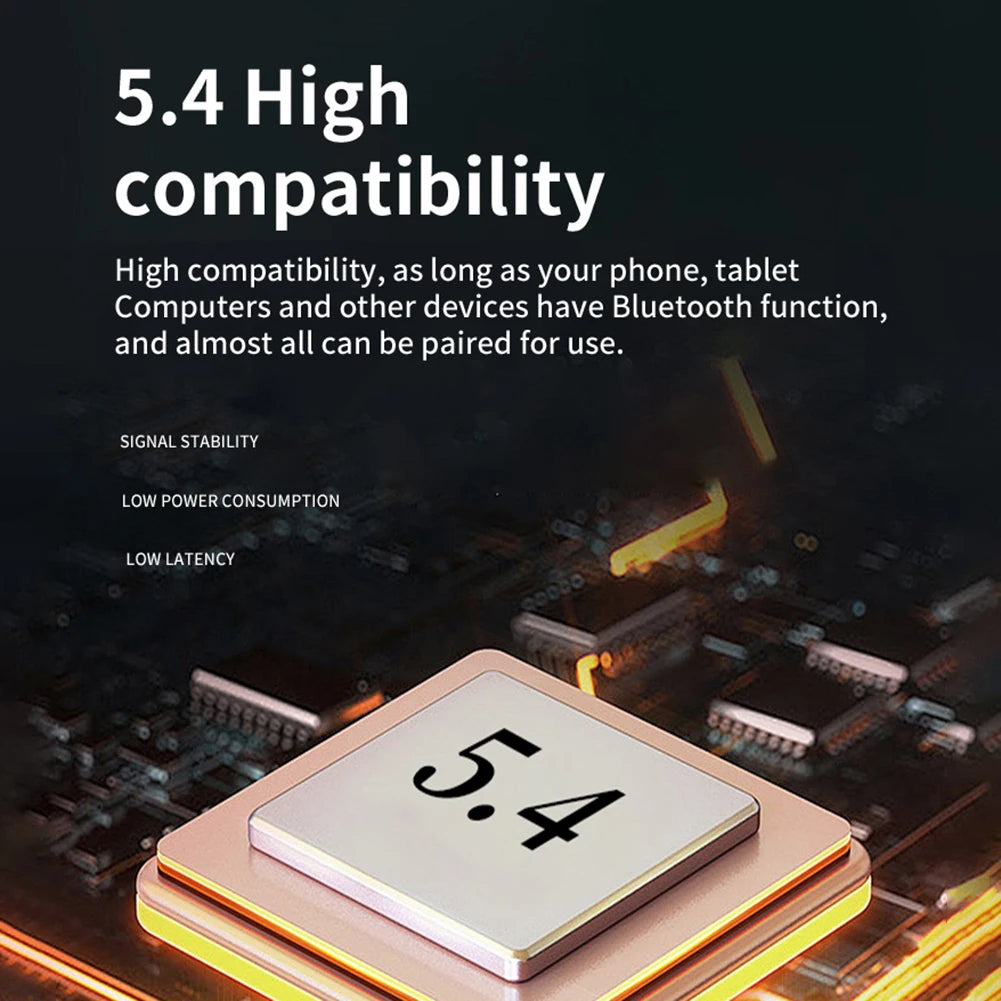 Mini Invisible Headphones Bluetooth-Compatible 5.4 Earphones Noise Reduction Tiny Discreet Hidden Earphones for Music Home Work