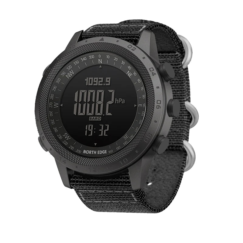 NORTH EDGE DESERT Men Digital Watch Outdoor Sports Running Swimming Outdoor Sport Watches Altimeter Barometer Compass WR50M