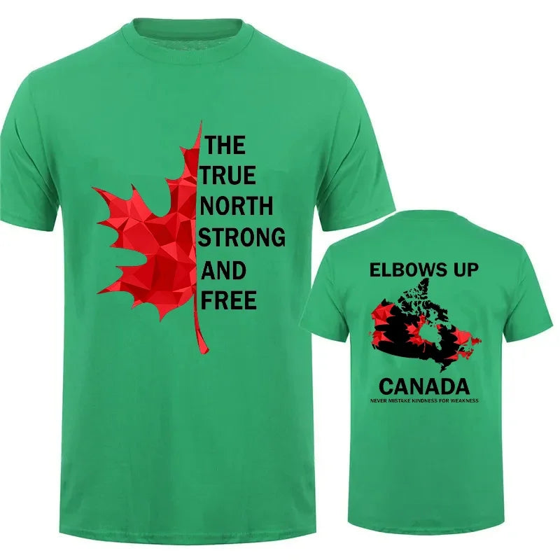 Elbows Up Canada Shirt True North Strong and Free Proud Canadian T-Shirt Canada Is Not for Sale Tees for Men Women Clothing