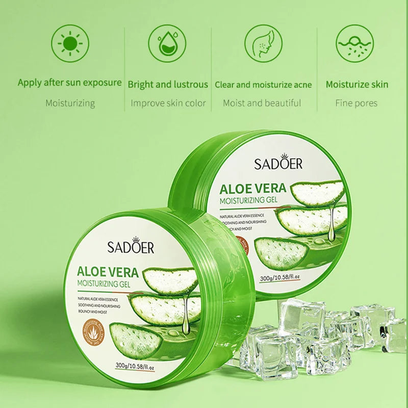300g SADOER Aloe Vera Gel Creams Moisturizing Whitenting Nourishing Anti Wrinkle Hydrating Face Cream Skin Care