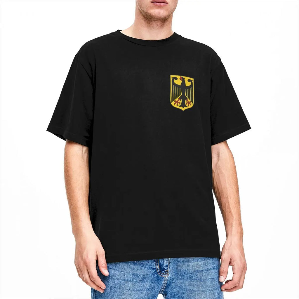 Germany Flag T-Shirt Male Y2K Casual Cotton T-Shirts Summer O Neck Hip Hop Tee Shirt Casual Plus Size Tops