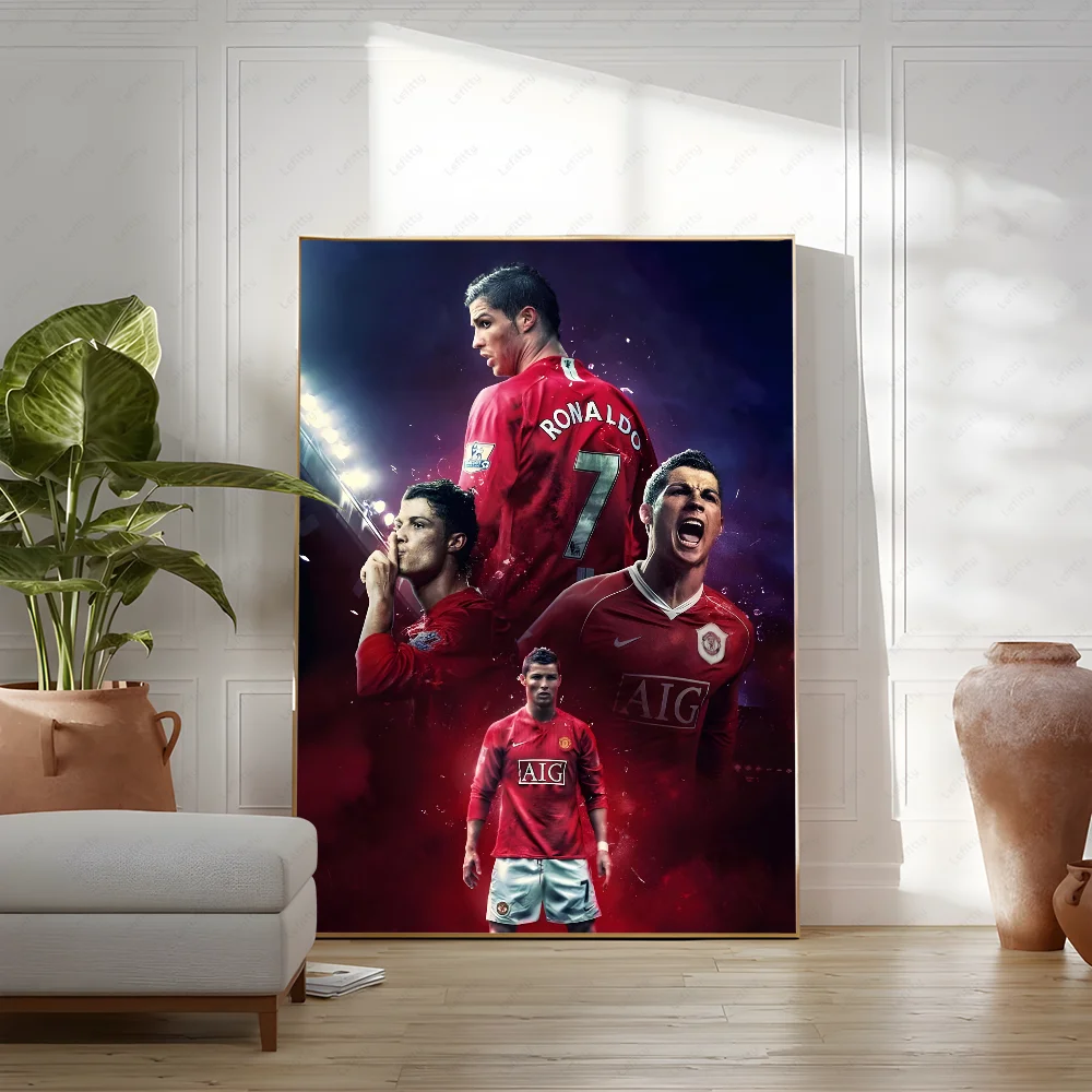 C-Cristiano R-Ronaldo CR7 Classic Vintage Poster Wall Art Painting Study Nordic Home Decor