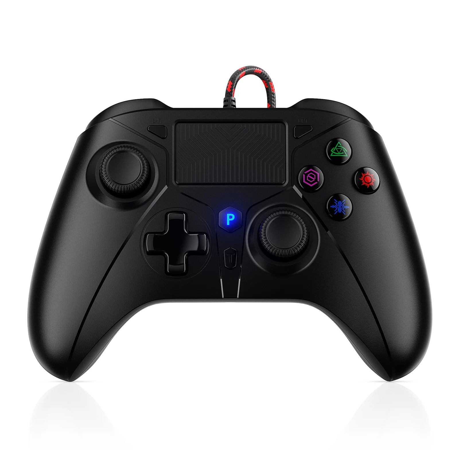 Gamepad For playstation 5 PS5/PS4/Pc Console Wire Controller With Turbo Touchpad Hall Trigger, Vibration Headphone Function Game