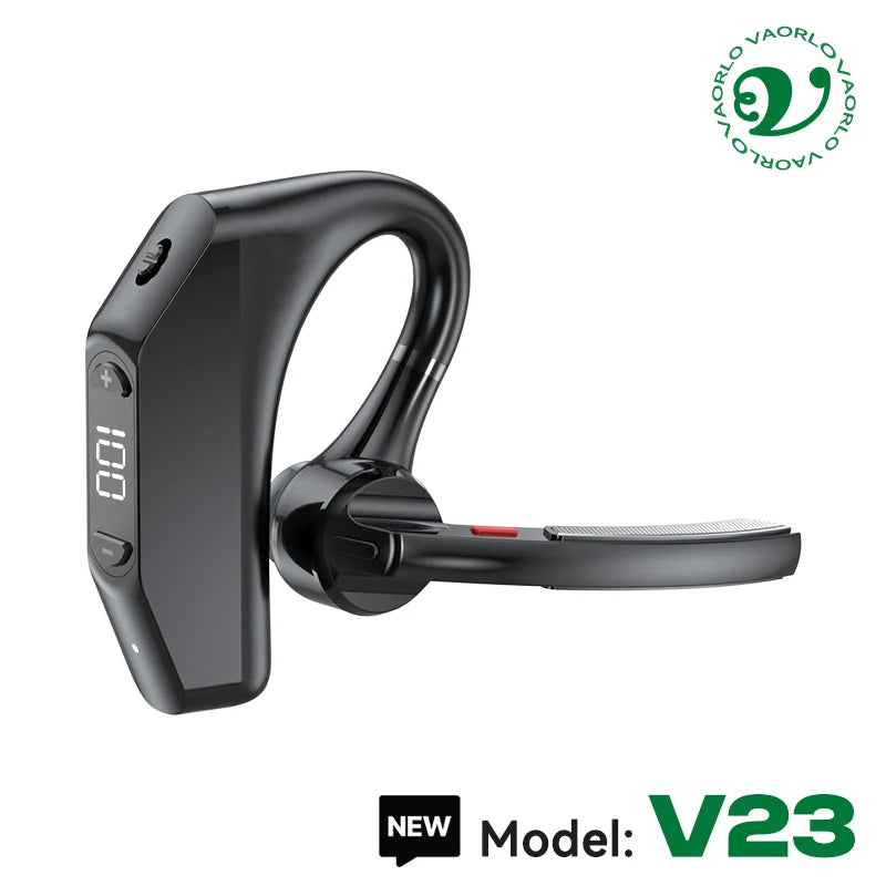 Bluetooth 5.3 Business Wireless Earphone Left Right Ear Universal LED Display With MIC Headset Ultra-long Standby For Car Driver