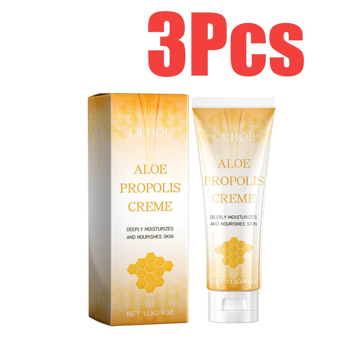 Aloe Propolis Moisturizing Cream Soothing Repairs Nourishing Wrinkles Remover Rejuvenating Brightening Face & Body Cream