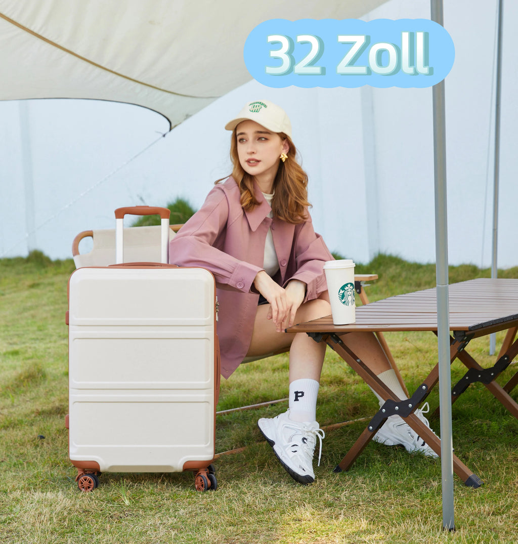 KONO 32 Inch Hard Case, Lightweight ABS + PC Trolleys with Twin wheels, TSA Lock, suitcase (S/M/L/XL)