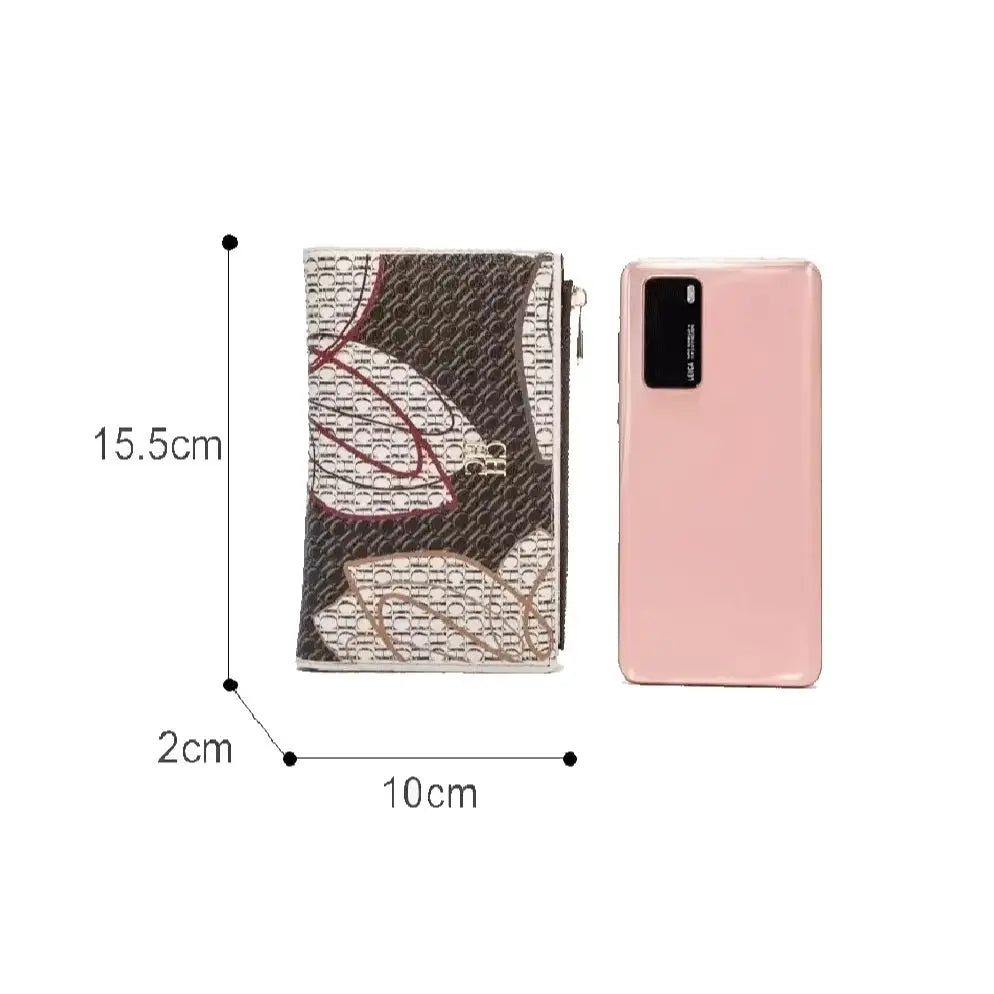 CH Exquisite Compact Portable High-quality Wallet With A High-end Feel Light Luxury Women's Cartoon Pattern Printed Wallet