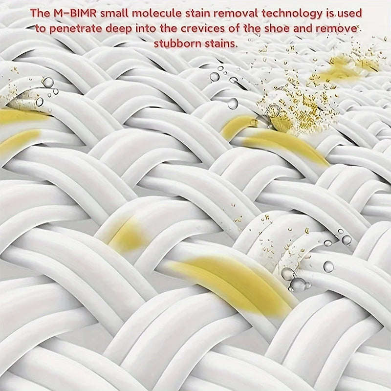 High-quality white shoe cleaner, a whitening and stain remover for synthetic leather, car interiors, and genuine/faux leather so