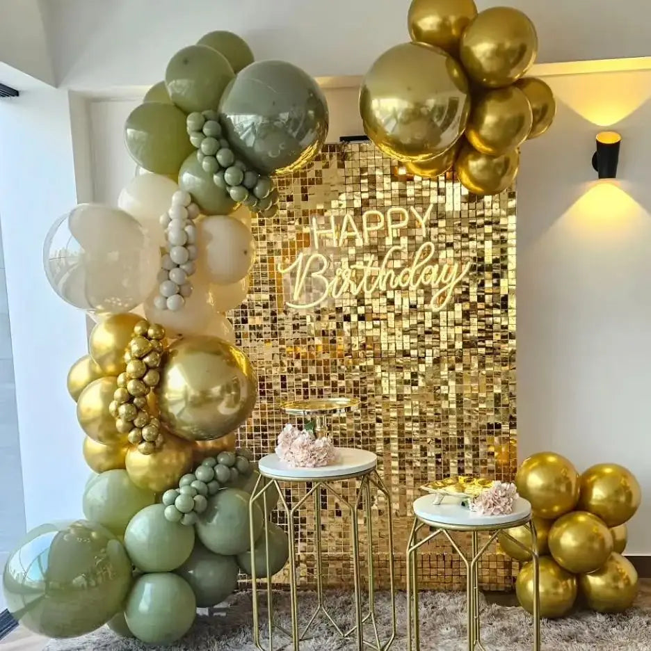 3FTx6FT Shimmer Wall Backdrop 18Pieces Square Sequin Panels Shiny Wall Sequins for Birthday Anniversary Wedding Engagement Party