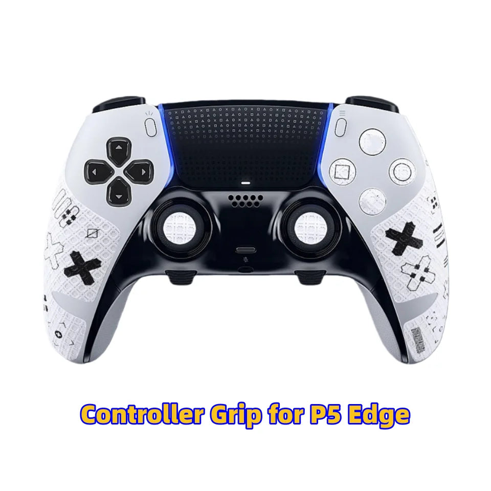 Controller Grips Compatible with PlayStation5 Edge Controller Anti-Slip Soft Rubber Pads Handle Grips Accessories Skin for PS5
