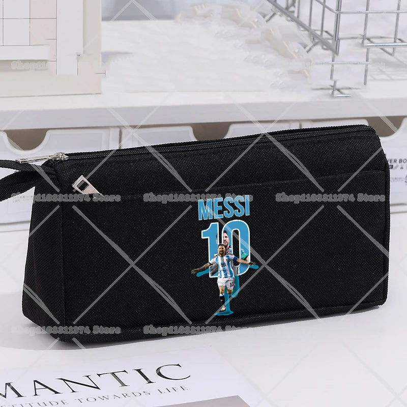 CR7 Pencil Cases Cartoon Football Star Ronaldos Large Pen Bags Fashion Boys Girls Pencil Bag School Stationery Supplies Gift New