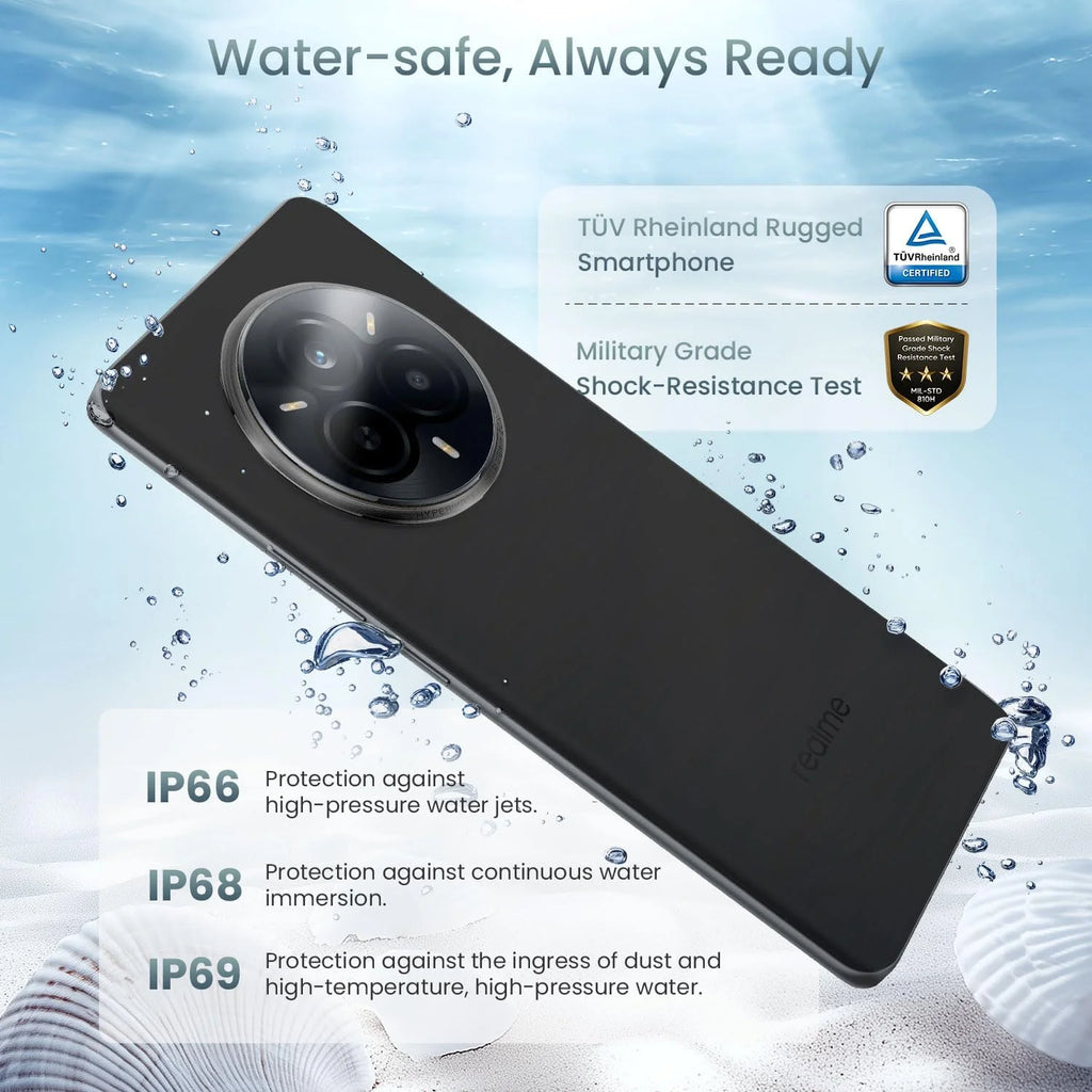 realme 14 Pro+ 5G 6.83 Inch Display, 120Hz Cooling, 80W Fast Charge, 5260mAh Battery, 108MP Camera, Qualcomm Snapdragon 7s Gen 3, IP69