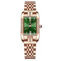 RUI ZHI YUAN Women's Luxury Watch - 36mm Rose Gold Stainless Steel 30M Waterproof Simple Elegant Quartz Wristwatch