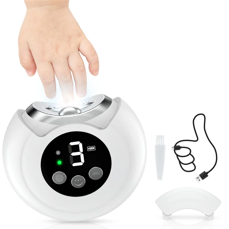 B78B-Nail Trimmer Electric With Nail File& 3 Speed Gears, Baby Nail Clipper For Baby, Adult, Seniors