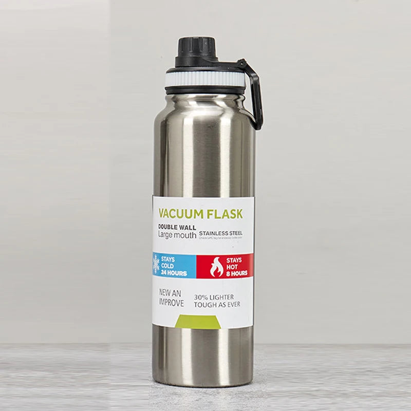 600/800/1000ML Stainless Steel Insulated Cup Outdoor Thermos Water Bottle  Keeps Cold and Heat Thermal Mug Travel Vacuum Flasks
