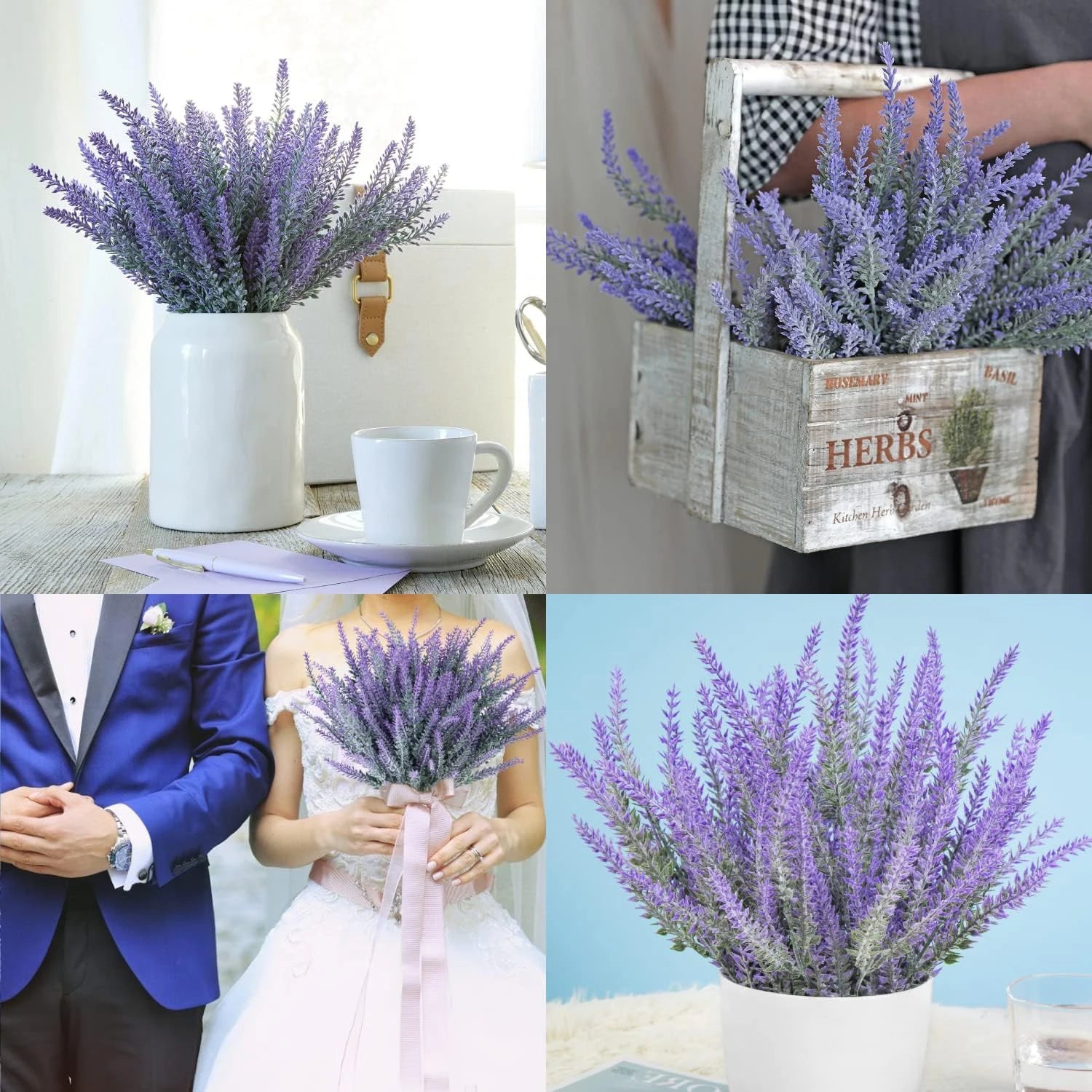 5/10pcs Artificial Plastic Flowers Lavender Multicolor Vases Home Table Decor Wedding Bridal Bouquet Household Product Wholesale