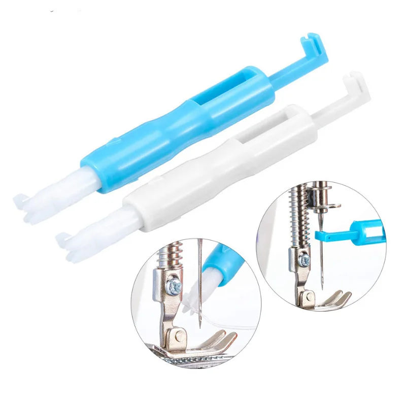 1/2pc Automatic Threader Quick Sewing Threader Needle Changer Hold Sewing Machine Needle Inserter Threader Stitch Insertion Tool