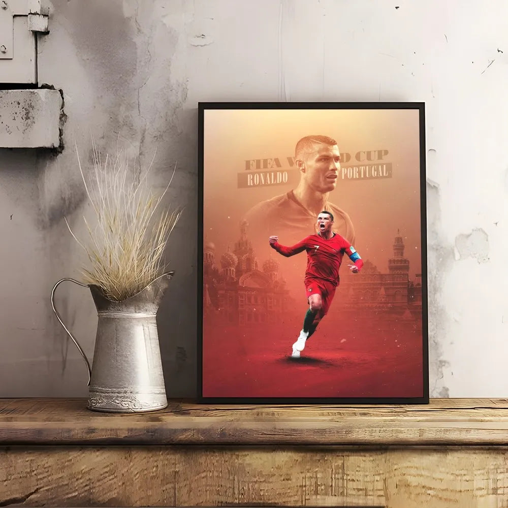 C-Cristiano R-Ronaldo CR7 Classic Vintage Poster Wall Art Painting Study Nordic Home Decor