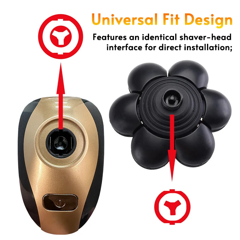 Replacement Electric Shaver Head 3/5/6/7/8/9 Floating Shaving Head Nose Trimmer Hair Clipper  Face Cleaning Brush Massage Head