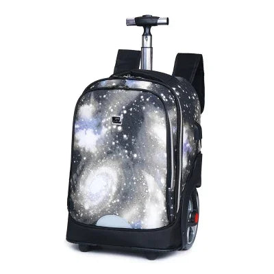 Trolley backpacks bags for teenagers School Wheeled backpack for girls USB Charging Port backpack On wheels luggage Rolling Bags