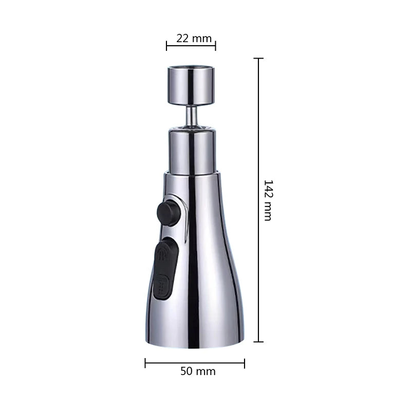 3-in-1 Kitchen Faucet Extension Kit - Universal Type - 360° Rotating - Pull-Out Style - Kitchen Faucet