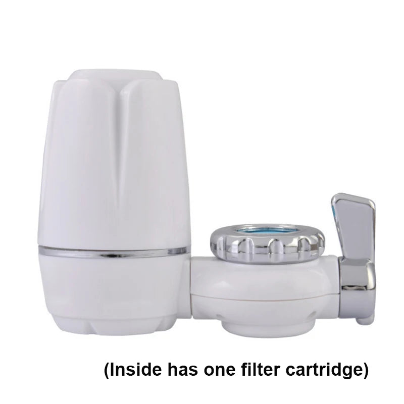 Faucet Water Purifier with Washable Ceramic Filter Cartridge Tap Water Filter  For Household Kitchen Faucet Percolator