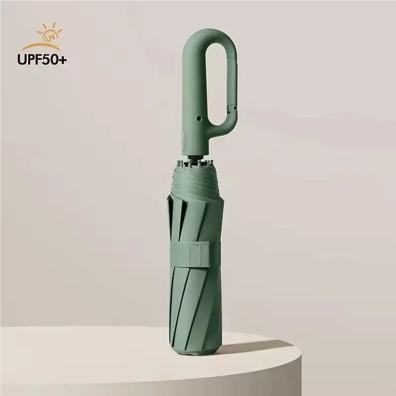 2025 New Automatic Umbrella, Enlarged Umbrella Surface Diameter 125CM Windproof And Rainproofs Carabiners Design Easy To Places.