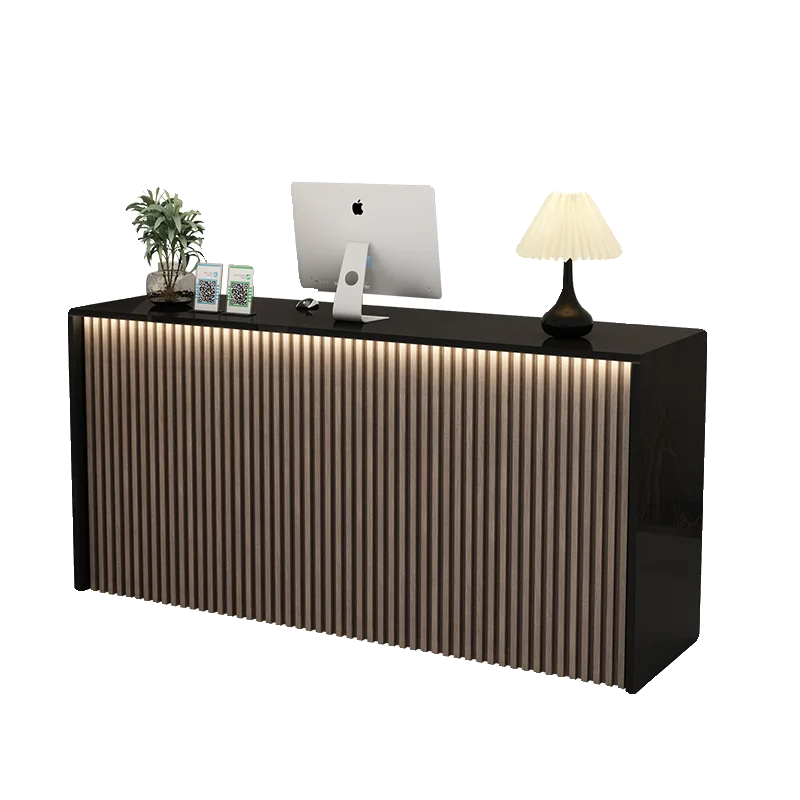 Aesthetic Storage Reception Desks Modern Beauty Office Hair Salon Reception Desk Counter Beauty Luxury Commercial Furniture